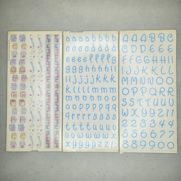 Precious Moments Baby Boy Scrapbooking Sticker Lot - Picture 4 of 5